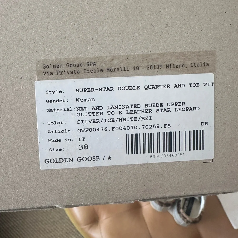 Limited Edition Golden Goose Superstar sneakers, size 38 - Picture 11 of 14